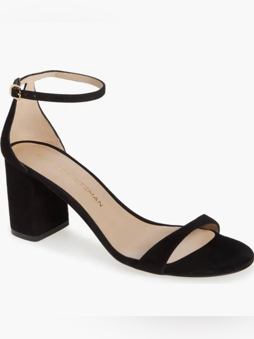 New Stuart Weitzman Nudist Block 75 Sandal size 9